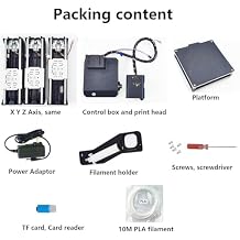 Mini 3D Printer,WOTAO 3D Printer Mini Desktop Printing Machine for Kids 100x100x100mm Print Size Removable Platform One-Key Printing with TF Card PLA Sample Filament for Beginners HousehoColorBlack