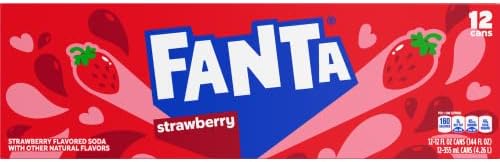 Fanta Strawberry, 12 Fl Oz, 12 Pack