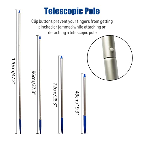 Homesen Suprimentos e acessórios para piscinas Piscina Skimmer Net com remoção de poste telescópico