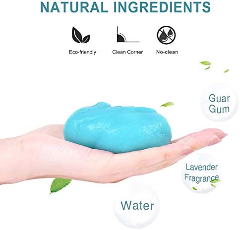 TICARVE Keyboard Cleaning Gel Car Cleaning Putty Slime Cleaner Detailing Gel Universal Dust Cleaner for Laptop, Printer, Camera, Remote Control (90g)