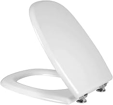 "Made in Italy" Tavoletta WC da Bagno, Copriwater Compatibile per Tesi Ideal Standard, Colore Bianco