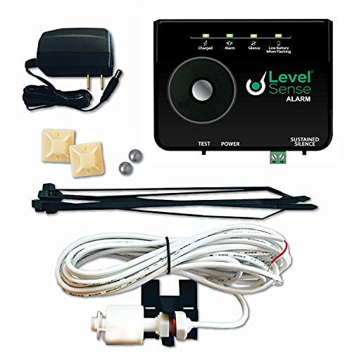 Level Sense Sump Pump Failure Alarm W/Self Recharging Battery, 15 Foot Float #TOP3