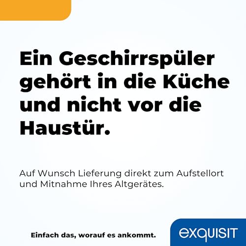 Exquisit Einbaugeschirrspüler 45 cm, Teilintegriert, 9 Maßgedecke, 9 Liter, Startzeitvorwahl, ECO-Modus, EGSP51009-EB-030E inox