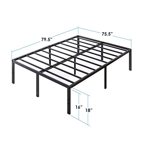 image for Best Price Mattress Best Price -Mattress 18 Inch Metal Platform Bed, H