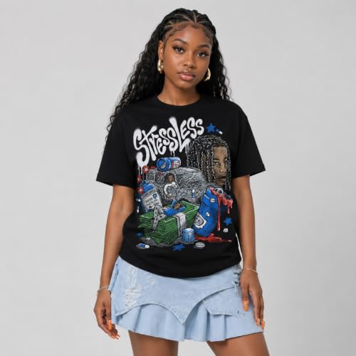 Image of DopeSkill Graphic Tee Streetwear Hip Hop Hypebeast Street Style Unisex T-Shirt Sneaker Colour Matching Shirts Cool Flexing