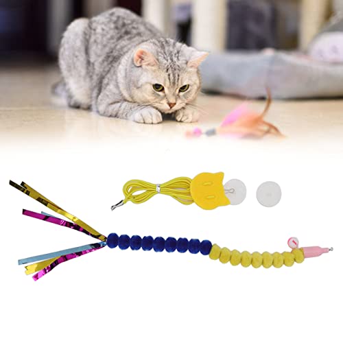 Brinquedo de Gato Pendurado, Sino Ajustável para Aliviar o Tédio, Porta Interativa, Brinquedo de Gat