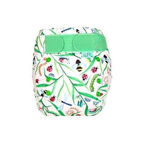 TotsBots PeeNut Waterproof Nappy Wrap - Reusable Day/Night Nappies from Newborn to Potty Training Nappy Wipes Clean Between Use (Wiggle) 5060510764576 Cover