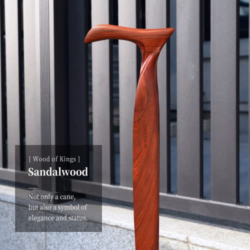 Ispuoocti Wooden Walking Cane For Men And Women -Natural Solid Wood, 3 Rubber Tips, Heavy Duty, With Travel Bag- Wooden Walking Stick, Ergonomic Canes For Seniors Unisex Walking Canes #TOP1