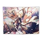 壁タペストリー かわいいアニメ柄 Vtuber 暁山瑞希 布ポスター 壁掛け タペストリー 大判 【雰囲気転換 背景 多機能】 インテリア 壁掛けアート 模様替え モダン 装飾用品 部屋 リビングルーム 寮の飾り小物 窓カーテン 使いやすい 60"x80"