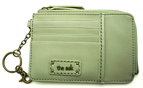 The Sak Iris Wallet In Leather, Elevated Everyday Purse With Keychain, Includes Credit Card Holders & Clear Id Window, Meadow #TOP7