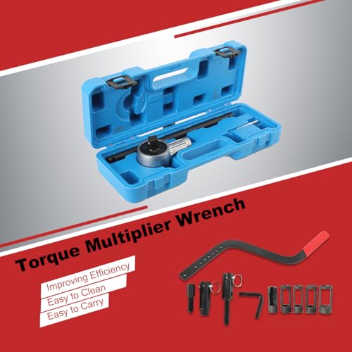 SOFEDY 1/2 Drive Torque Wrench, Torque Multiplier Wrench 1100 Foot-Pound Heavy Duty CR-Mo and Chrome-Vanadium Construction with Storage Case - Thumbnail 7