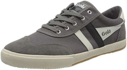 Gola Men's Badminton Sneaker, Ash Off White Navy, 13