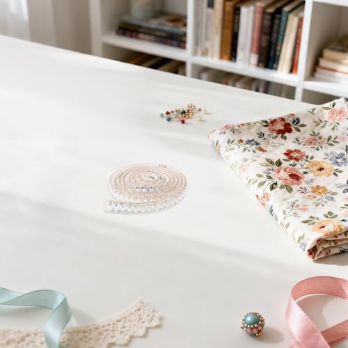Tira decorativa de perlas autoadhesiva versátil resistente al desgaste 5 rollos 7