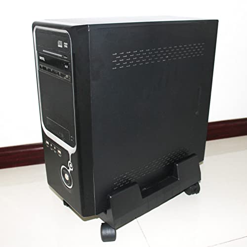 Soporte móvil ajustable para CPU con ruedas giratorias, soporte para torre de computadora, base para PC de piso, compatible con torres estándar y gaming miniatura 7