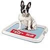 IRIS USA Pee Pad Holder – For Small Sized Dog and Puppy Pee Pads, Secured Latches, Non-Skid Feet, High Polish Finish for Easy Cleaning, Leak Protection, Fits 17″x23″ Pad, Blue
