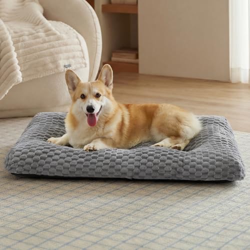 Bedsure Washable Dog Bed for Crate Large Sized Dog, Soft