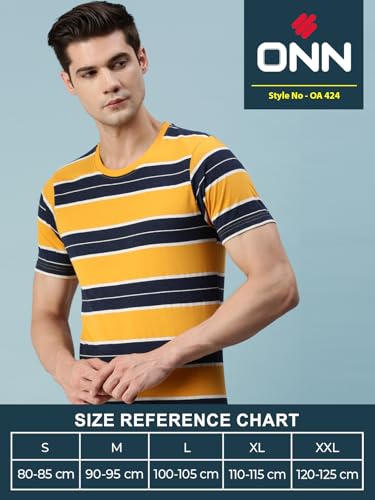 Image of ONN Men's Striped Relaxed Fit T-Shirt