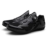 Facai Neue Rennradschuhe Atmungsaktive Strapazierfähige Fahrradschuhe Nicht Verriegelnde Liebhaberschuhe,Black-35