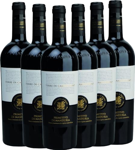 Primitivo di Manduria DOC Terre di Campo Sasso Rotwein 6 x 0,75l VINELLO - 6 x...