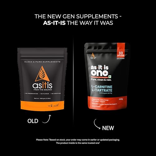 AS-IT-IS One L Carnitine L Tartrate - Unflavoured, Unsweetened, 100g — L-Carnitine Supplements - image 2