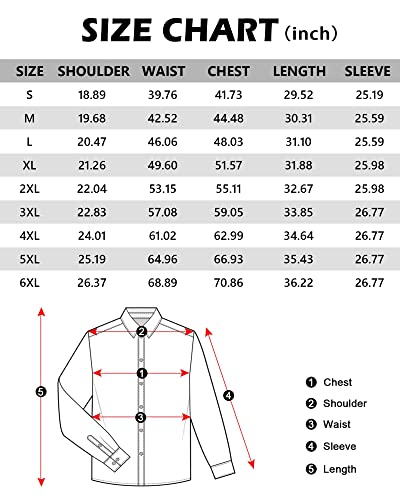 J.VER Men's Pantalones de Pijama Button Down Shirt