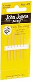 COLONIAL JJ114-48 Easy Threading Calyxeye Hand Needles, 4/8 6/