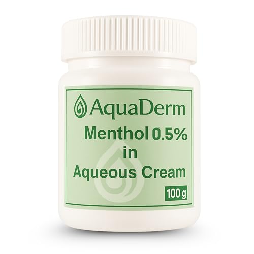 Image of Menthol 0.5% in Aqueous Cream 100g – Cooling Moisturiser for Dry, Itchy & Irritated Skin – Suitable for Eczema, Psoriasis, Sunburn & Insect Bites – SLS-Free, Non-Greasy Formula | SterlingSquare