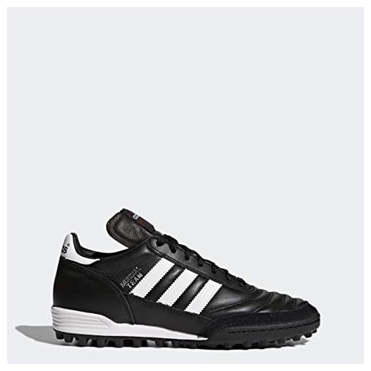 adidas mens Mundial Team Soccer Shoe, Black/White, 10.5 US
