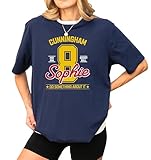Vintage Sophie Cunningham #8 Inspired Shirt | Indiana Hoops Graphic Tee | Unisex Fan Apparel Navy