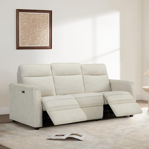 Sillón No Reclinable Tela Madera 3 Plazas