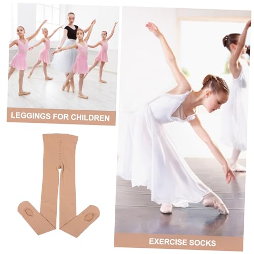 Children's Dance Socks Girls Women Ballet Leggings Soft Breathable Flesh Color Easy to Wear3