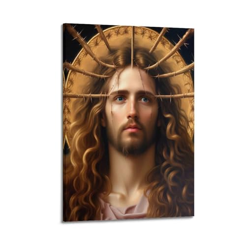 Toile Jésus Sauveur le Grand WALS 40x60cm avec impression artistique fine