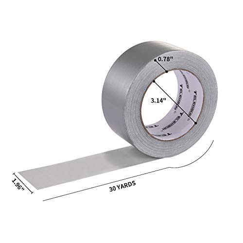 JONYEE Heavy Duty Silver Duct Tape - Professional Grade Duct Tape-4 Rolls Silver (1.96 Inch × 30 Yard) - Thumbnail 3