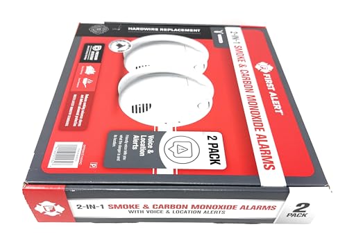 First Alert Combination Smoke & Carbon Monoxide Alarm, Interconnect Hardwire Detector with Battery Backup and Voice & Location Alerts, SMCO100V-AC, 2-Pack - image 5