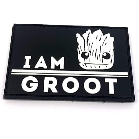 Patch Nation I Am Groot PVC Airsoft Paintball Klett Moral Flicken Cover