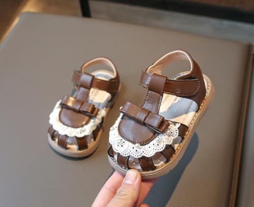 Toddler Girls Closed Toe Sandals Summer Beach Outdoor Princess Dress Shoes for Little Kid4