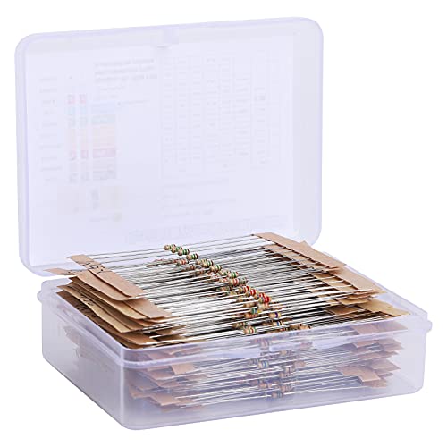 Resistores, 1Ω-10MΩ Capacitância Faixa Resistor 640 Peças Filme de Carbono 1/6W Energia para DIY