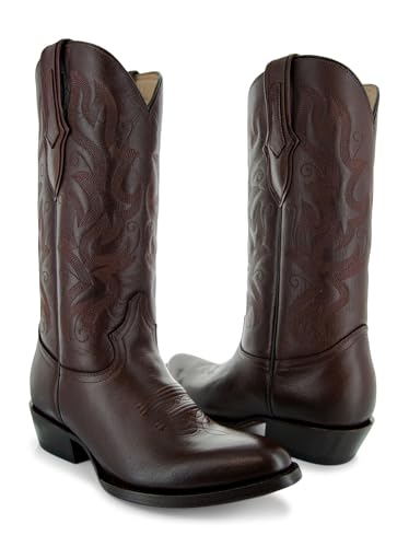 Image of Soto Boots Mens Classic Round Toe Cowboy Boots H7001
