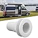 Thru Hull Fitting, Marine Through Hull Fitting 2in White ABS Plastic Hose Coupler Boat Drain Outlet Hose Connector Accessory Thru Hull Connector Replacement for Boat Marine