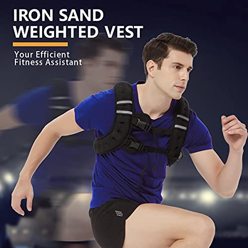 Bitlifun Weighted Vest For Men Workout，Strength Training Weight Vest For Men And Women, Workout Equipment For Training,Running,Jogging,Etc - Black,12Lbs #TOP6