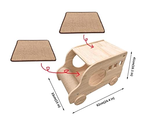 Tapis à gratter en sisal naturel : la solution bois anti-griffures