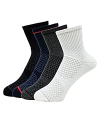 BALENZIA Men’s Cushioned High Ankle Socks (Pack of 4)