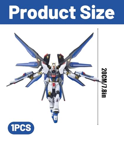 Image of GODSDWARES Action Figures, Model Kit, Mechanical Armor Model Kit, 1 /100 Scale Strike Freedom Anime Collectible Plastic M-odel Building Set for Home Display and Gifting