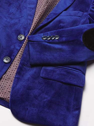 Isaac Mizrahi Boys Slim Fit Velvet Blazer Business Suit Jacket, Cobalt Blue, 20 Us #TOP1