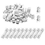 QUARKZMAN 10pcs Fusible Céramique à Rupture Lente 12A 250V, Fusibles Cartouche à Temporisation 12Amp 5x20mm avec 20pcs Pinces