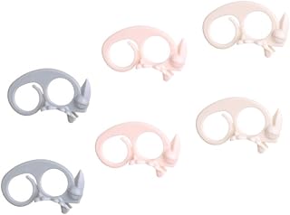 KICHOUSE 6piezas Peladores De Abs De Cocina Para Pelar Diseño y Portátil Rosa Gris y Beige