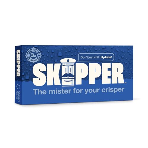 Skipper Fridge Hydration Pack | Keeps Vegetables, Produce & Herbs Fresh 3X Longer | Releases Purified Water Vapor | Compact Easy-to-Use Crisper Drawer Pack | All-Natural Ingredients | Made in the USA