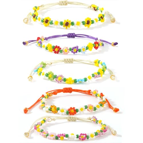 Ustome Colorful Daisy Flower 5Pcs Set