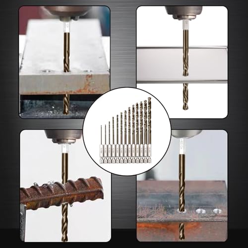 Sinyeenglon Hex Shank Cobalt Drill Bit Set