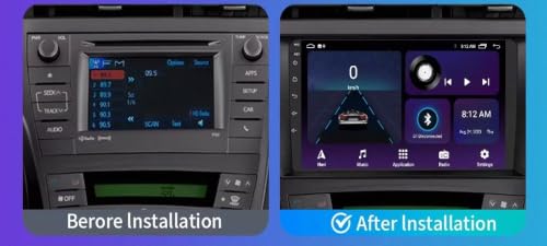 Radio Carplay para Toyota Prius 30 con Android Auto pantalla táctil multimedia 2009-2015 2